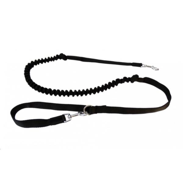 Bungee Leine 2K kleine Hunde Welpen Schwarz